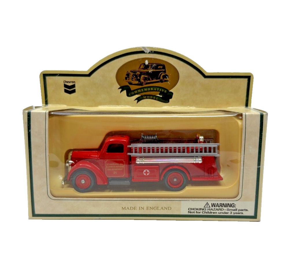 Chevron Commemorative 1936 Ladder & Pump Truck Diecast England New in Box
